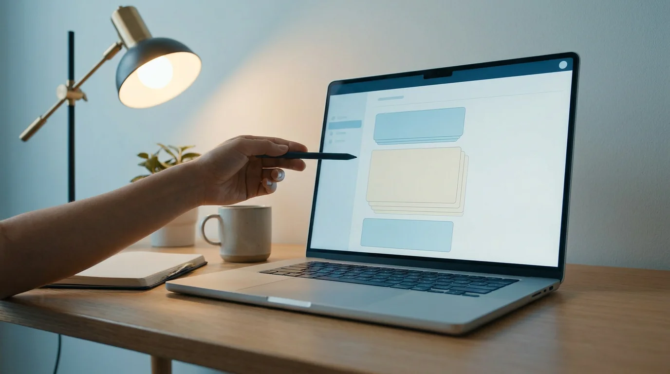 Arbeitsplatz mit Laptop zur Staffel-Auswertung von Freispielen