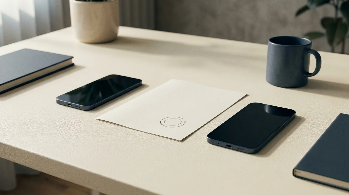 Zwei Smartphones nebeneinander mit einer neutralen Lizenzurkunde