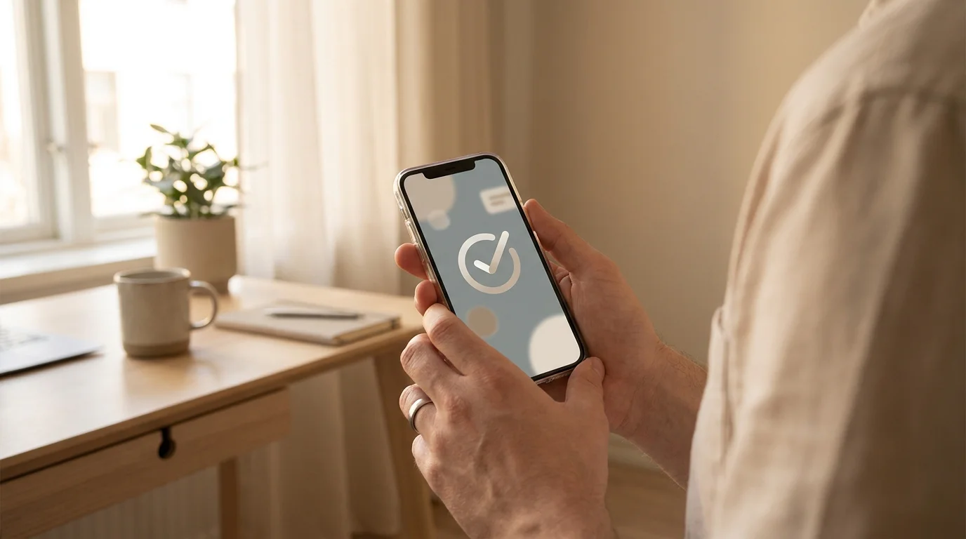 Hand hält Smartphone mit mobilem Zahlungsdialog eines Casinos