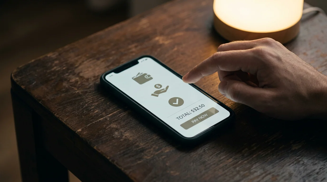 Smartphone mit Kassensystem und mehreren Zahlungsmethoden für kleine Einzahlungen im Online-Casino